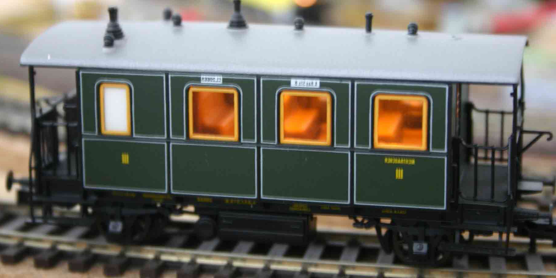 Wagen H0 mit Innenbeleuchtung